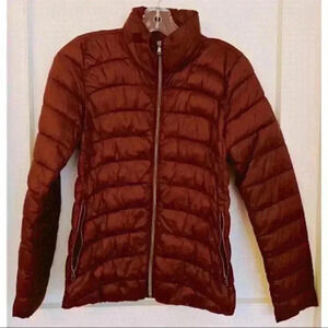 XS  Burgundy Gap Down Jacket